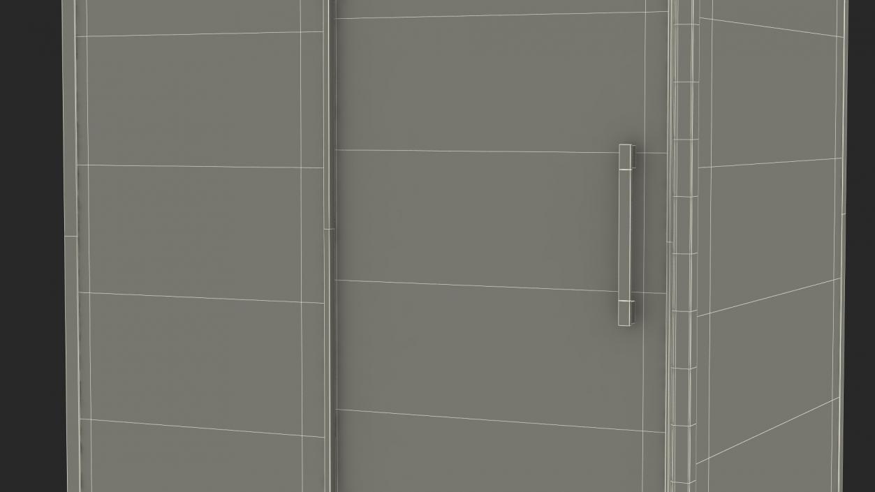 3D Rectangle Shower Enclosure with Sliding Door Silver
