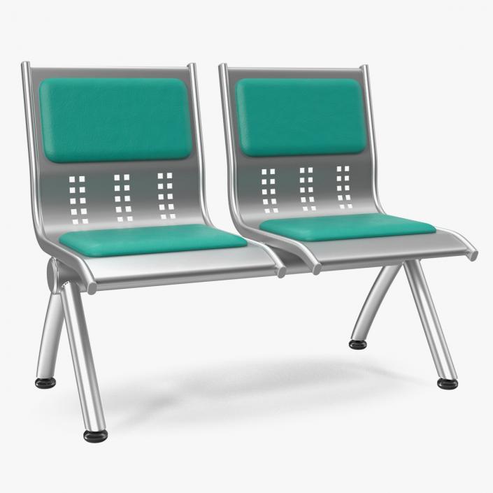 3D Reception Waiting Room Chair model