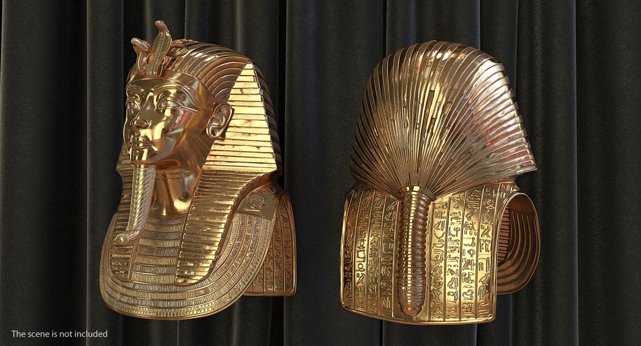 Gold Mask of Tutankhamun 3D model