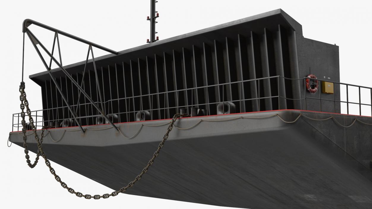 3D SpaceX Autonomous Rocket Recovery Barge Marmac