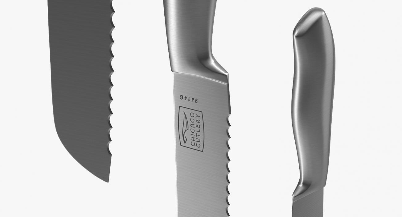3D Stainless Steel Knives Block Magnetic Bar