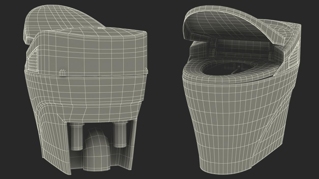 3D Bidet Smart Toilet model