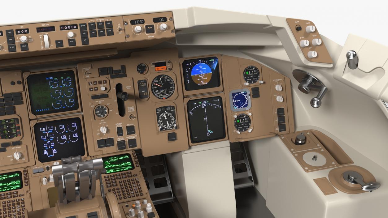 Boeing 757 200 Cockpit 3D