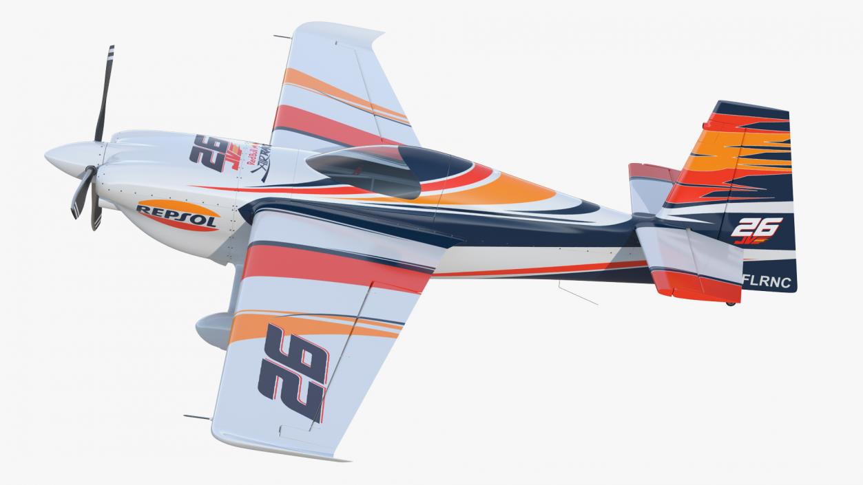 3D model Zivko Edge 540 Aerobatic Aircraft Rigged