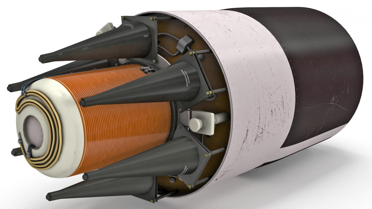 3D Trident II Ballistic Missile Warhead