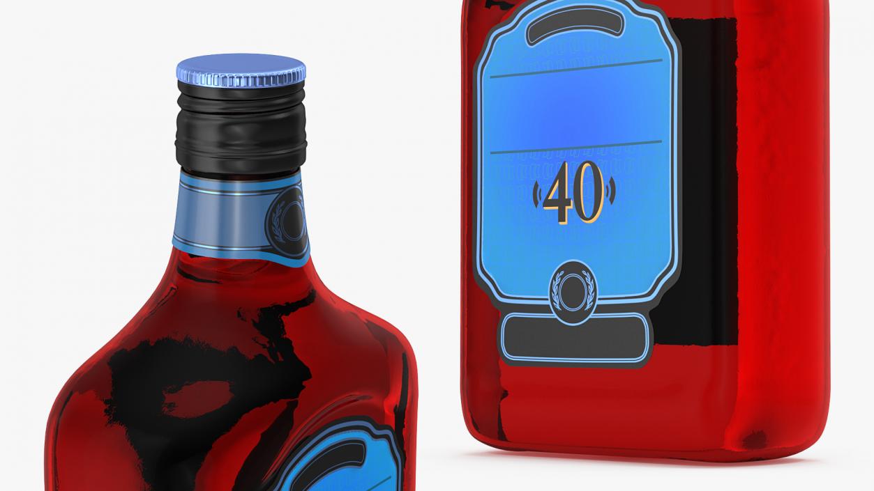 Rum Bottle 40 vol 3D