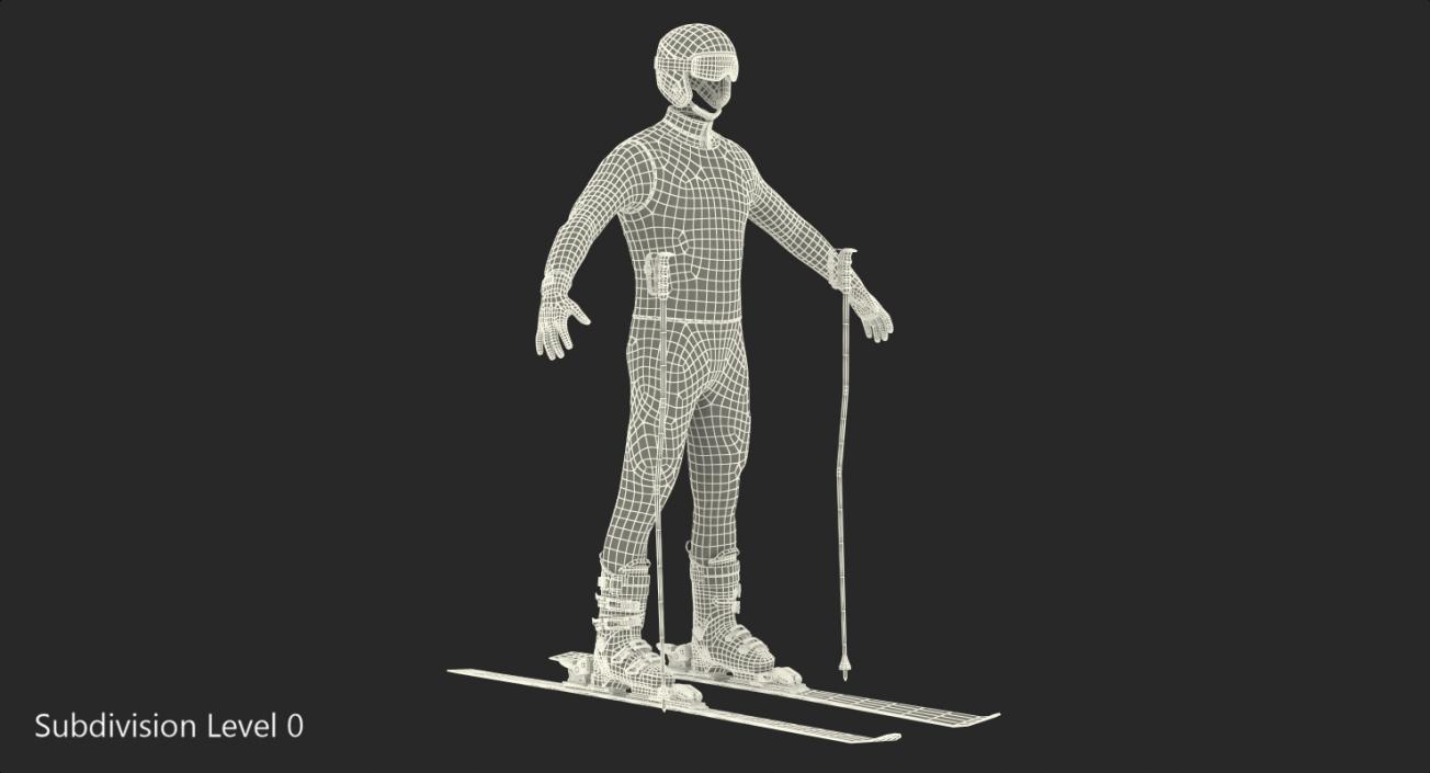 3D Full Skier Equipment Generic model