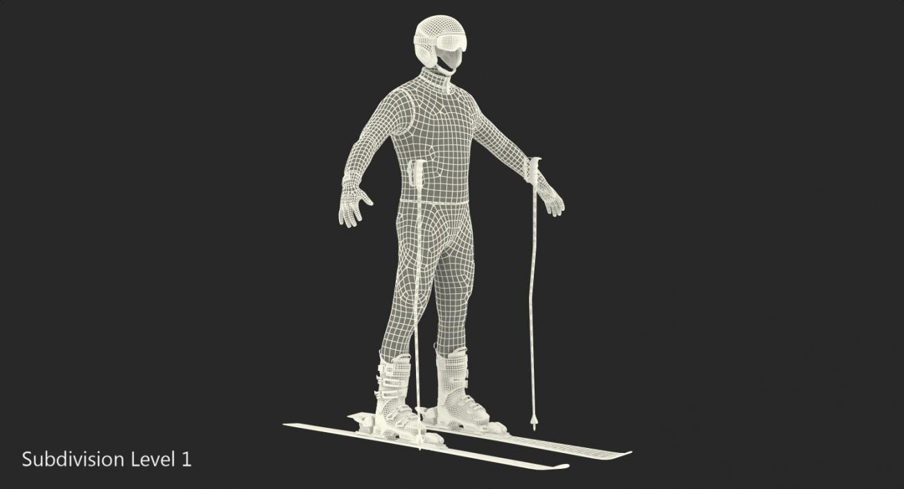 3D Full Skier Equipment Generic model