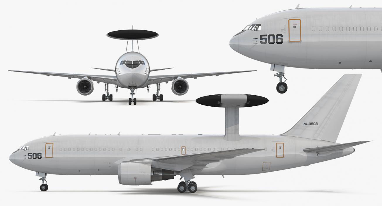 AWACS Boeing E767 3D