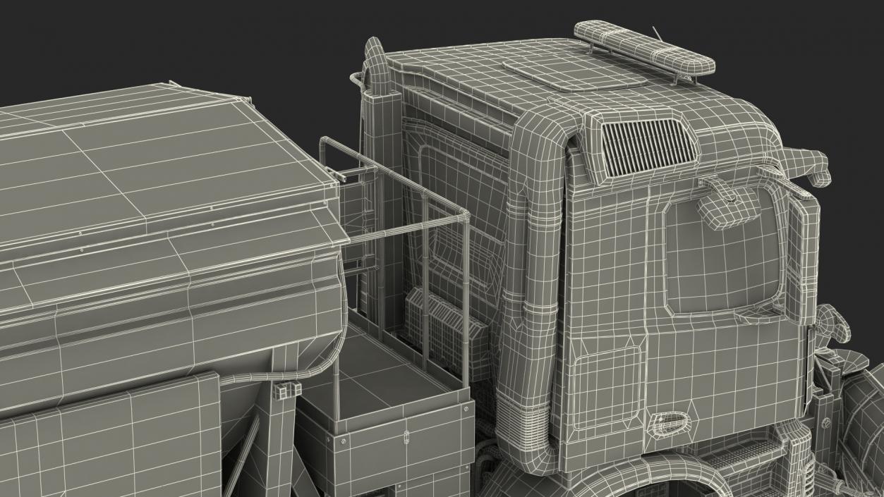 Gritter Truck Simple Interior 3D model