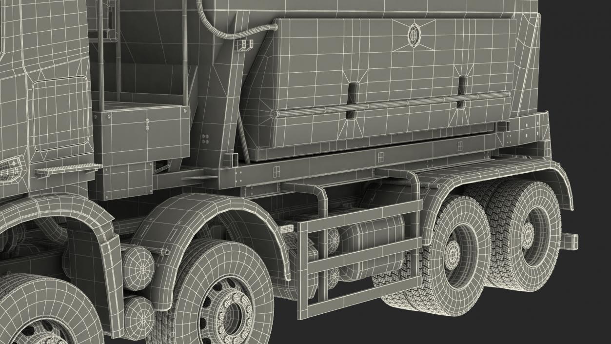 Gritter Truck Simple Interior 3D model