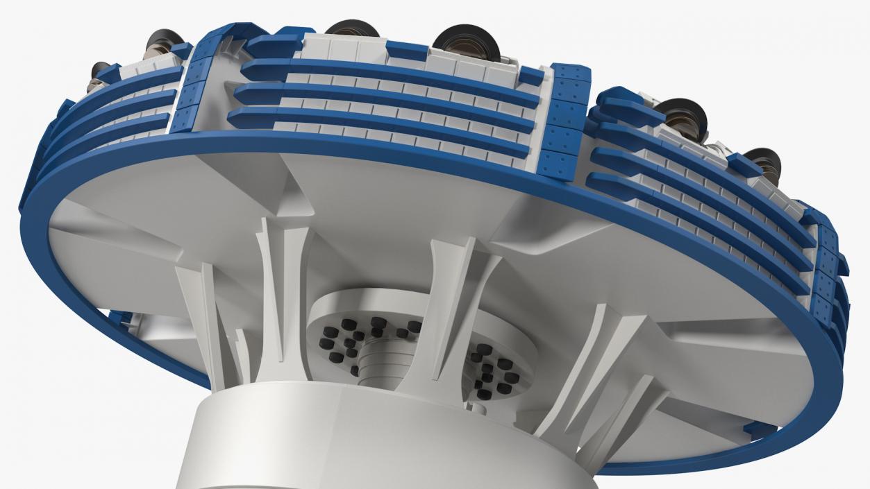 3D model Cutterhead Tunnel Machine