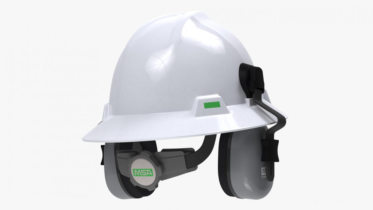 Safety Helmet with Earmuffs 3D