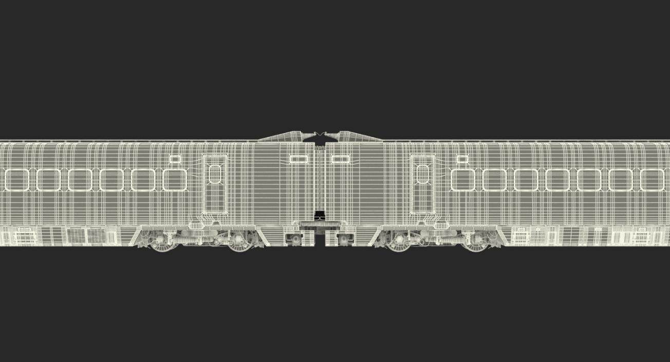 Bullet Train Rail Star Rigged 3D model