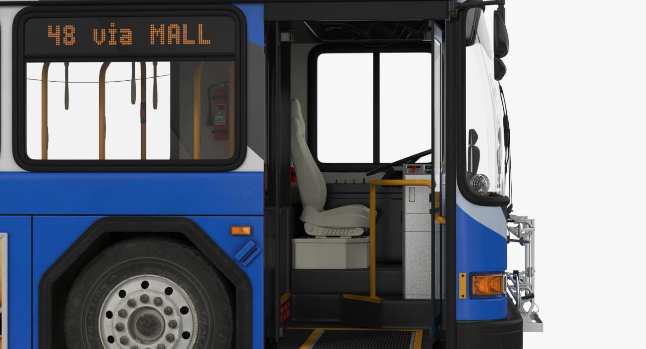 3D model Gillig Advantage Hybrid Bus Intercity Transit