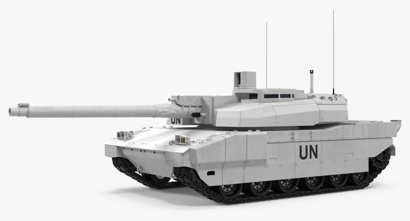 Tank AMX-56 Leclerc United Nations 3D model