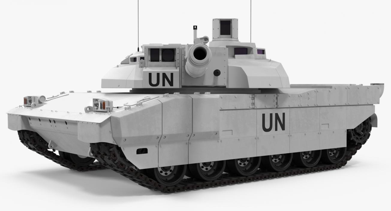 Tank AMX-56 Leclerc United Nations 3D model