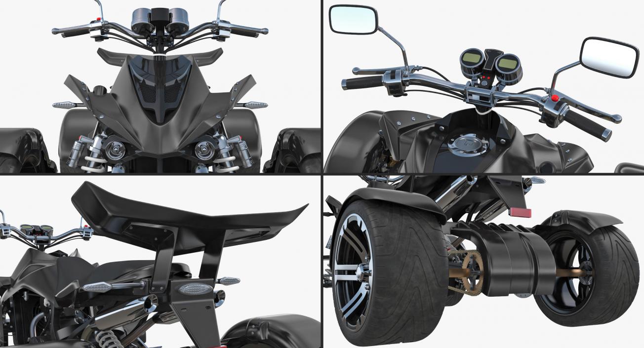 Racing Quad Bike Generic 3D model