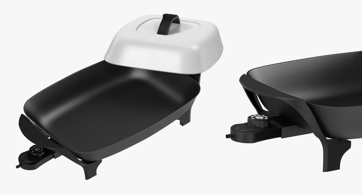 3D Electric Skillets Collection model