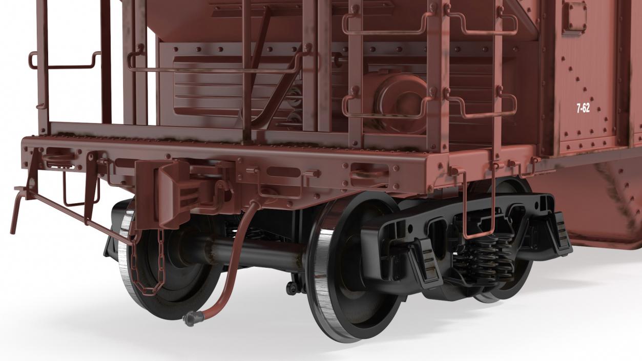 3D model Diesel Electric Locomotive with Hopper Car Generic