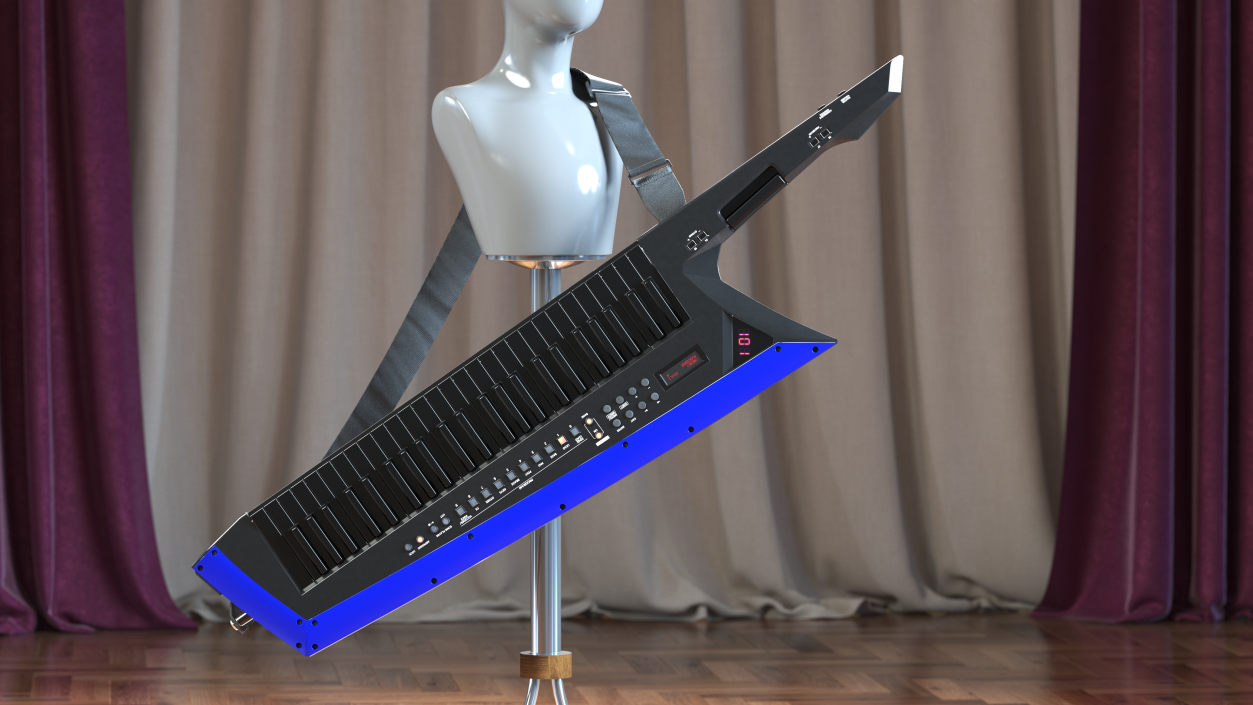 3D model Keytar
