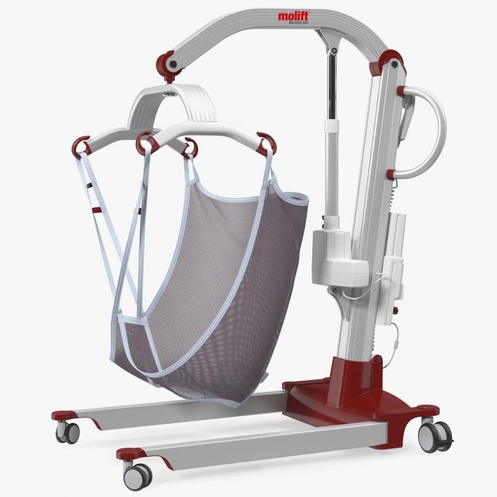 3D model Molift Mover 205 Patient Lift with EvoSling Rigged
