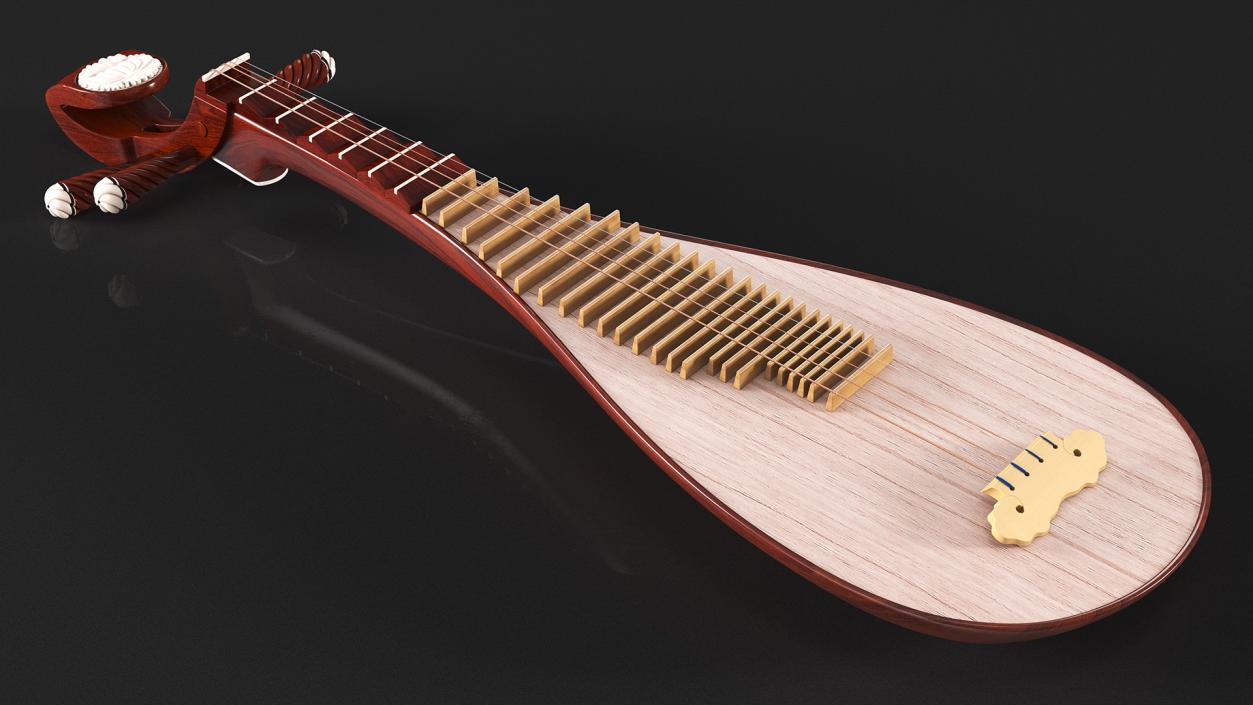 Traditional Chinese Pipa 3D model