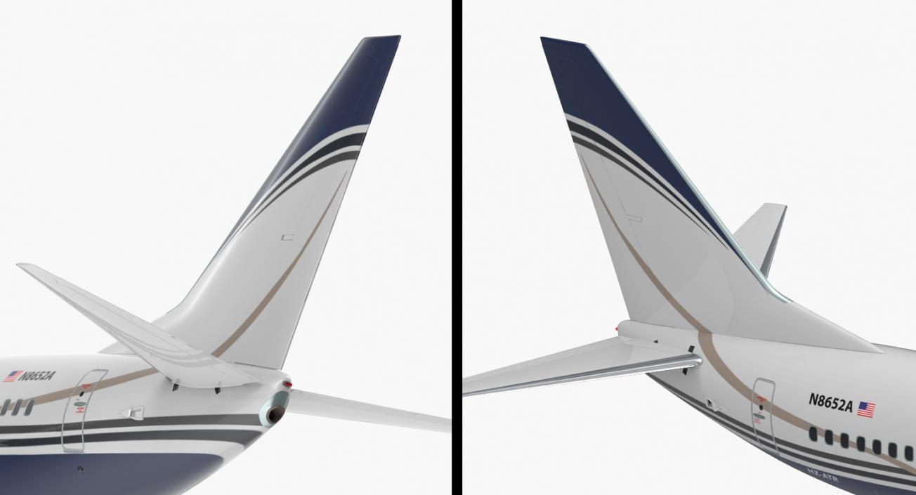 3D Boeing 737-600 with Interior Generic Rigged model