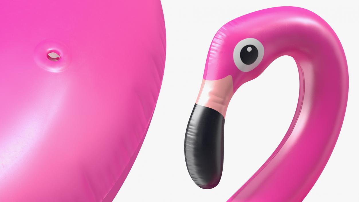 3D Inflatable Flamingo Swimming Ring model