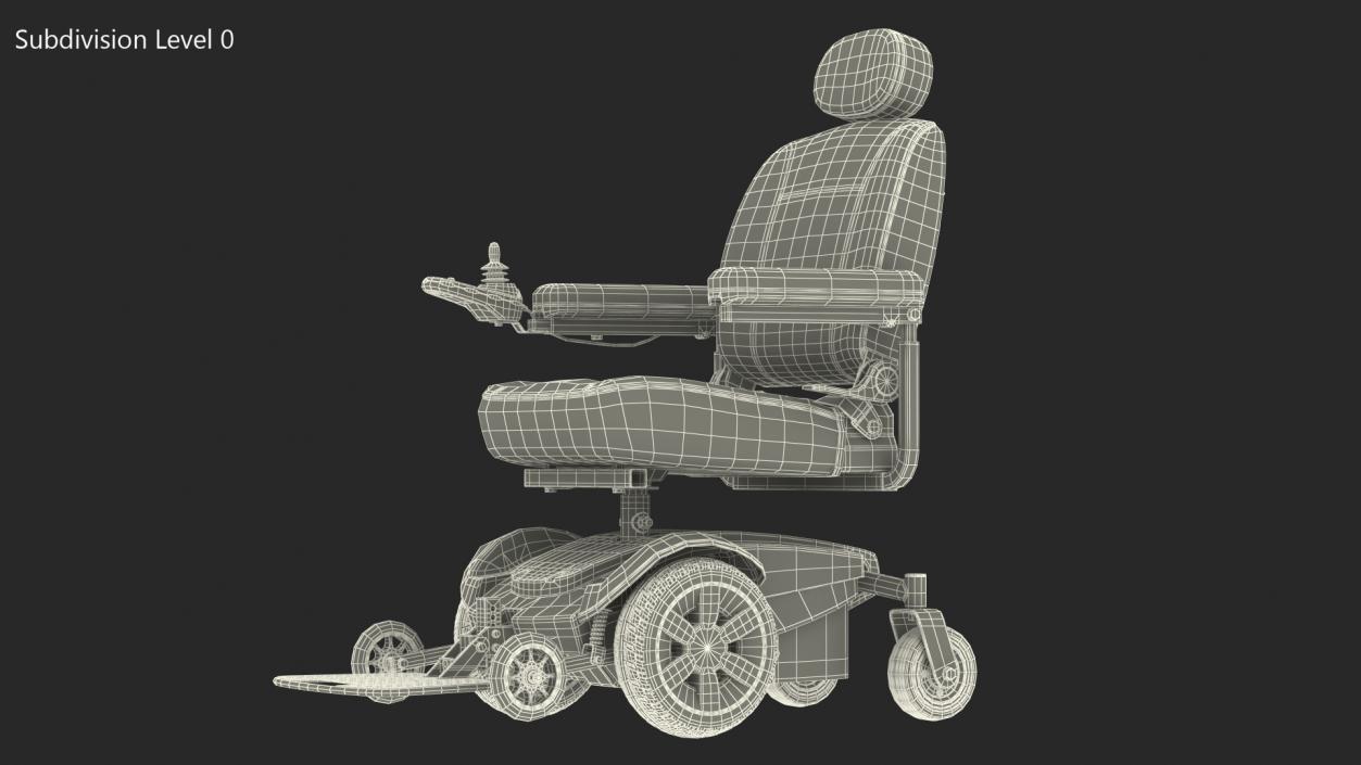 3D model Jazzy Select Wheelchair Rigged