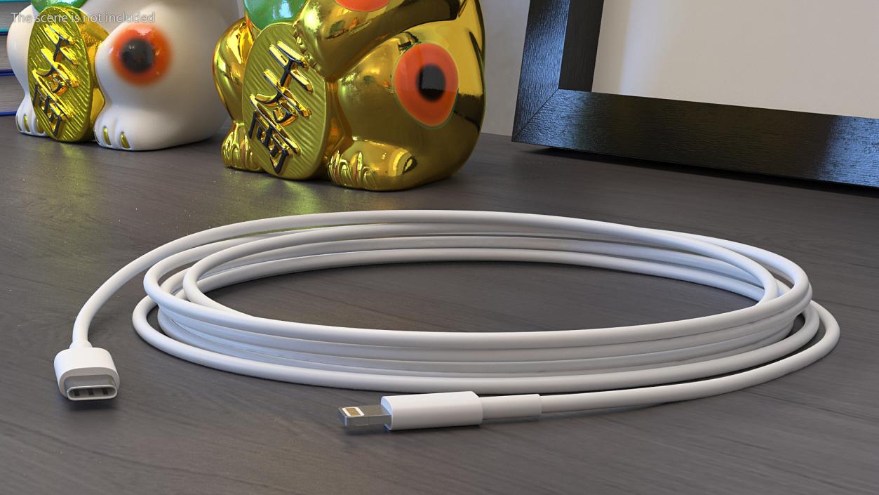 USB Type-C to Lightning Cable 3D model