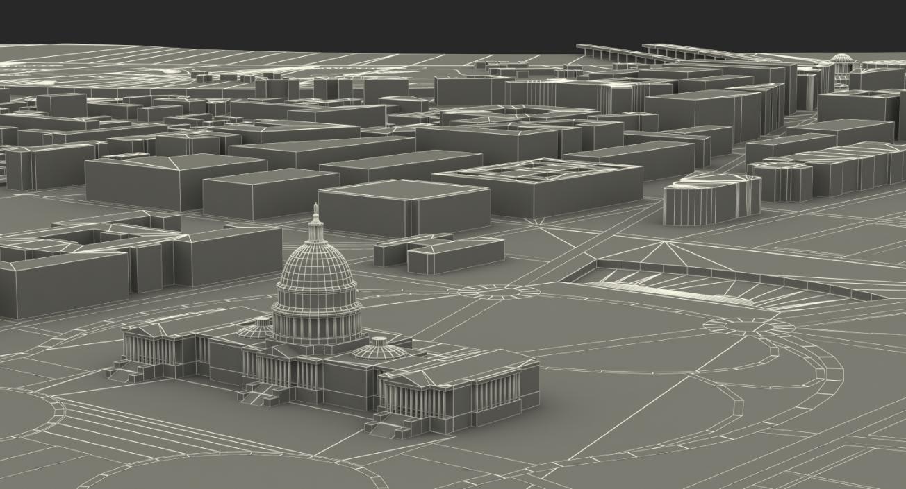3D Washington DC City model