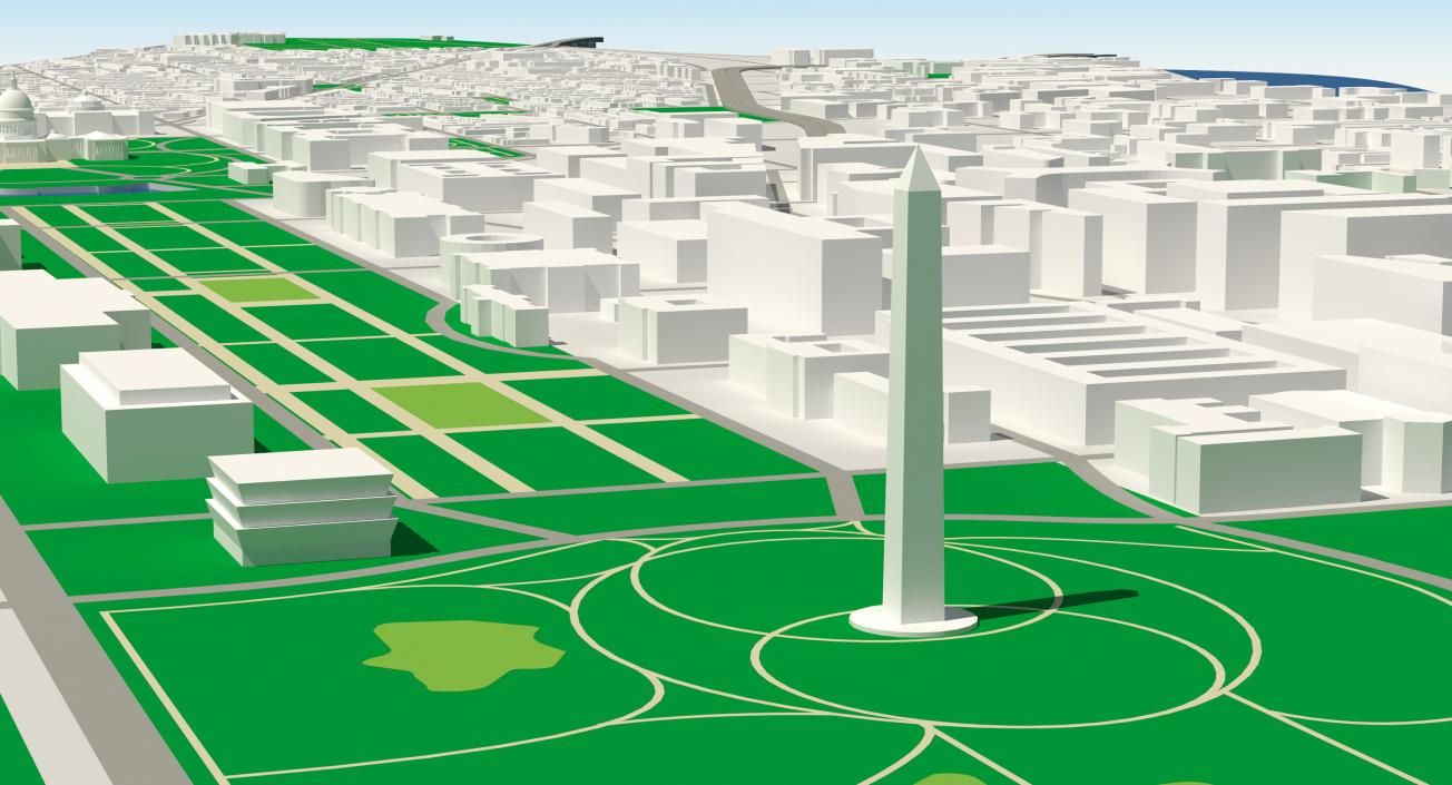 3D Washington DC City model