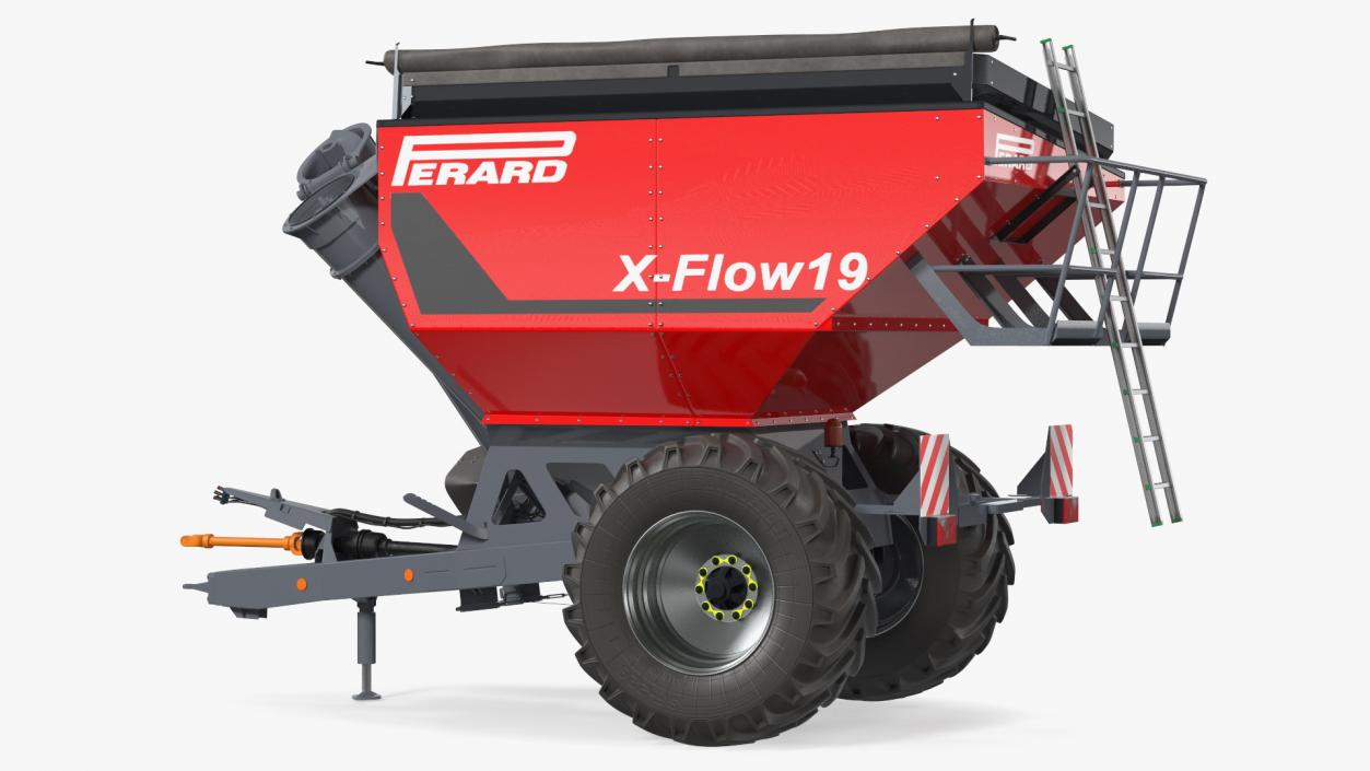 Perard X-Flow 19 Transbordeur Red New Rigged 3D model