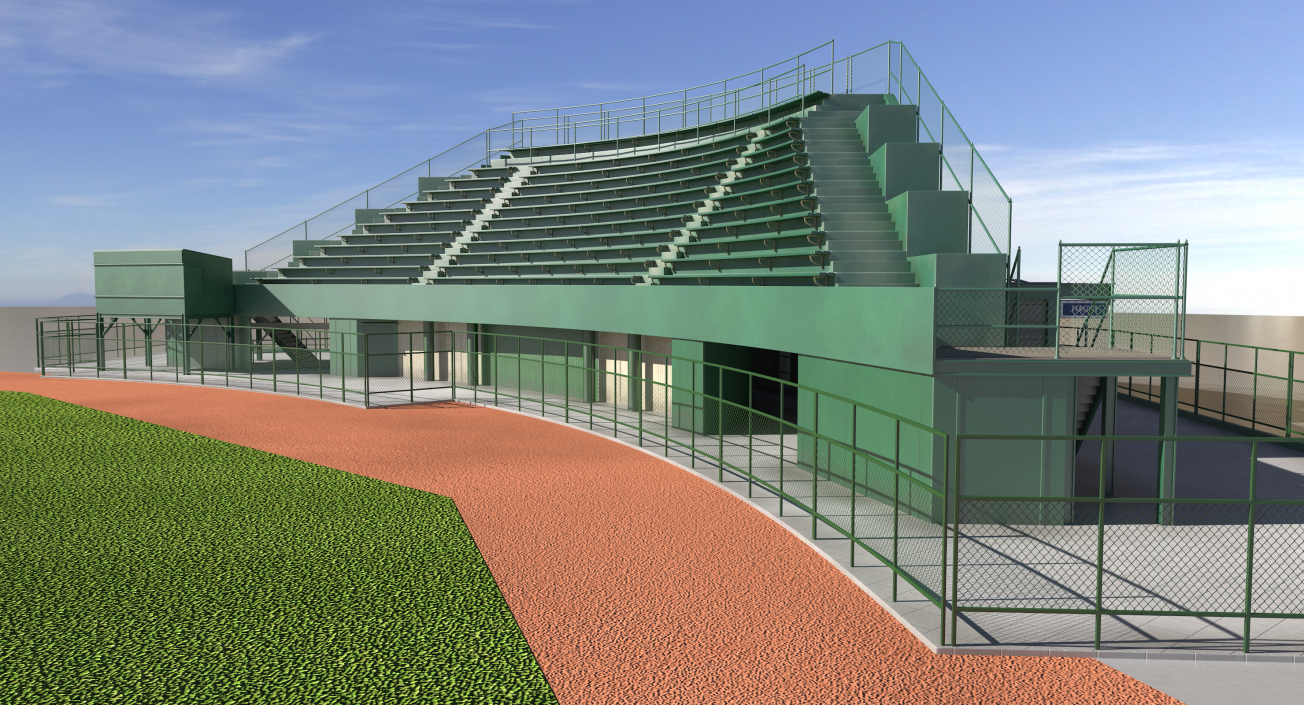 3D Stadium Seating Tribune model