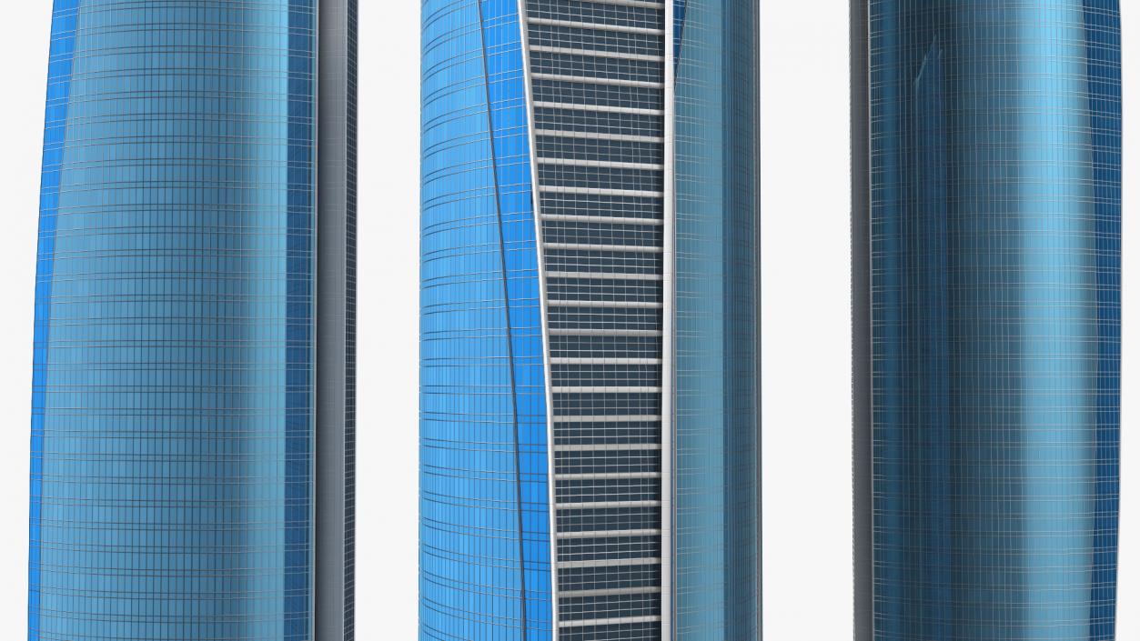 3D Etihad Towers model
