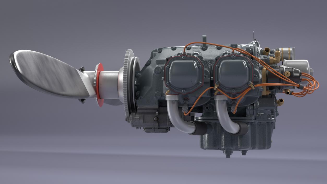 3D Piston Aero Engine model