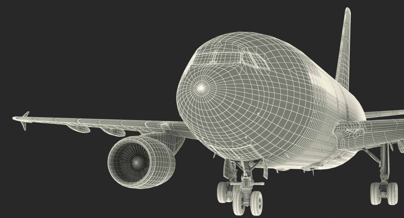3D model Airbus A310-300 Generic Rigged