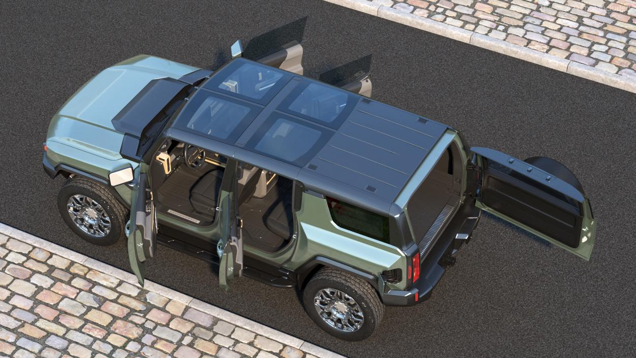 GMC Hummer EV SUV Rigged(1) 3D