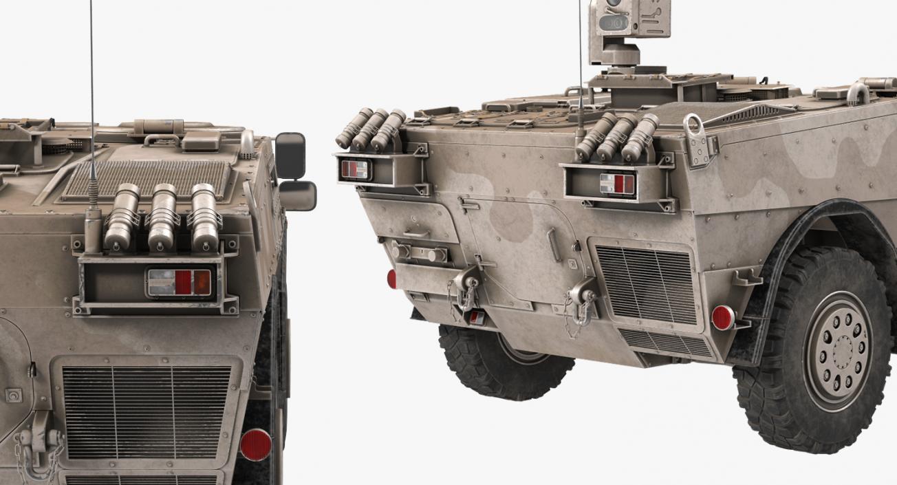 3D Fennek KMW 4x4 Armoured Vehicle