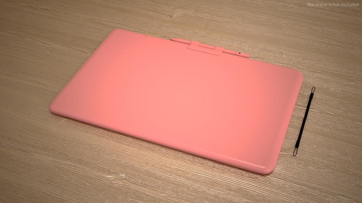 Colorful Screen Drawing Board Pink 3D model