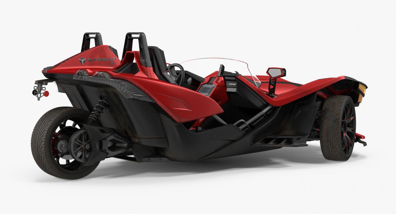 Polaris Slingshot Trike Red 2016 3D