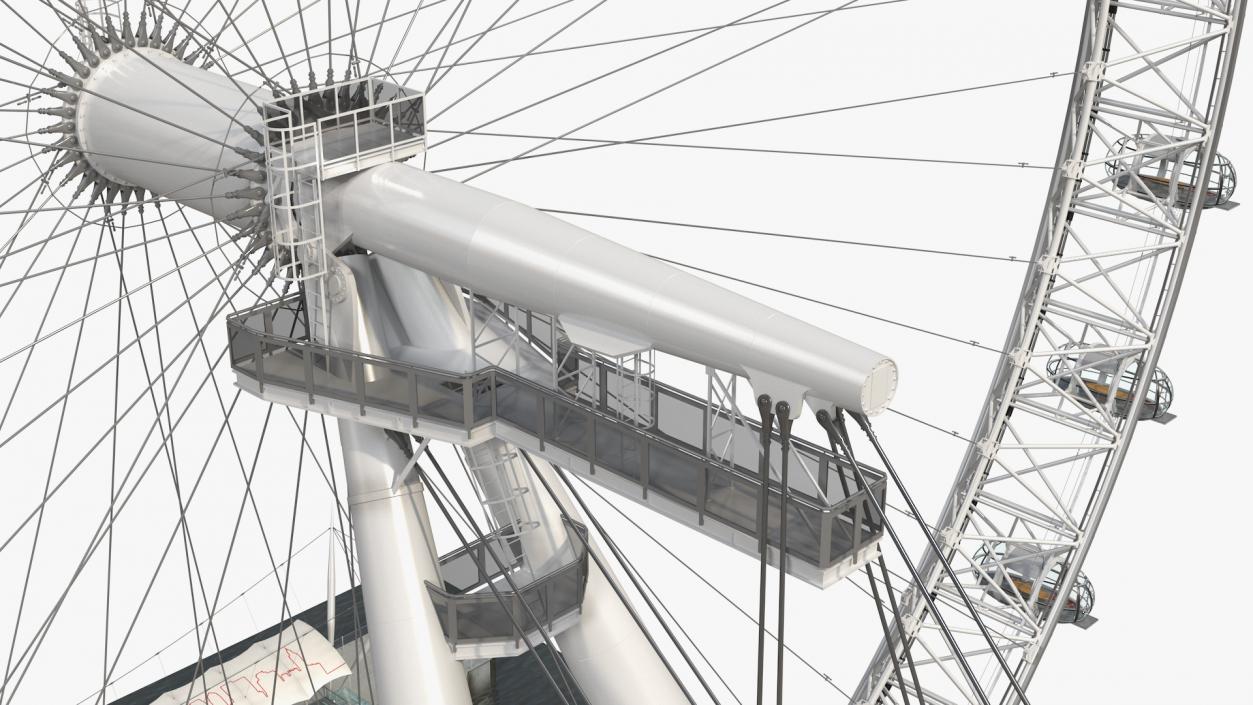 London Eye Millennium Wheel 3D