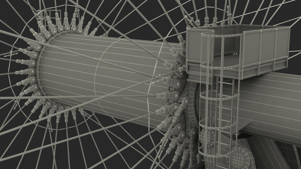 London Eye Millennium Wheel 3D