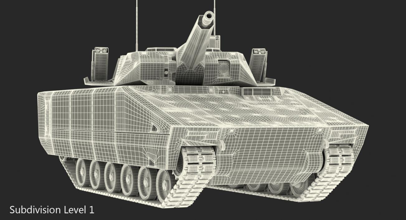 3D Lynx KF41 NextGen IFV Camo Rigged model