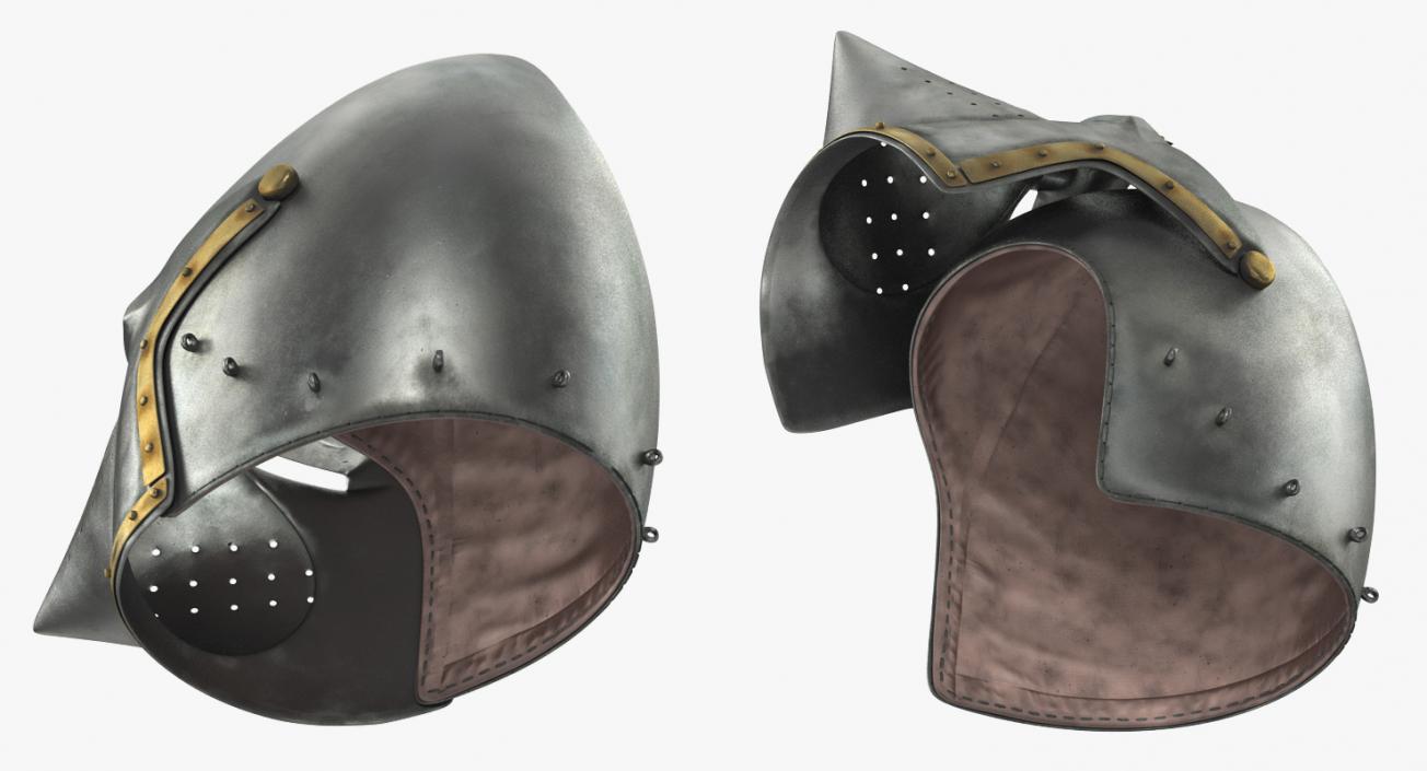 3D Houndskull Bascinet Helmet