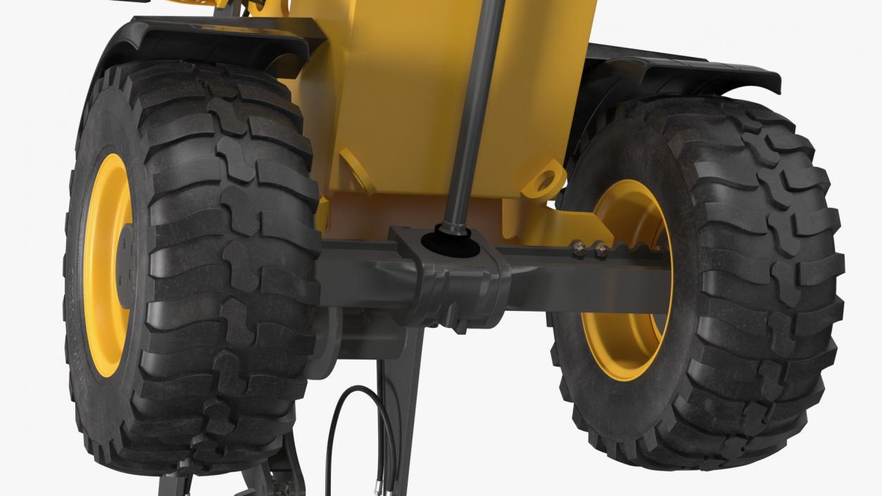 Volvo L25 Electric Loader with Material Handling Arm Rigged 3D model