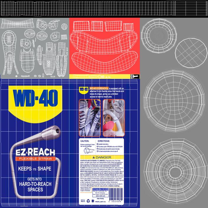 WD 40 EZ REACH Penetrative Lubricant Spray 3D
