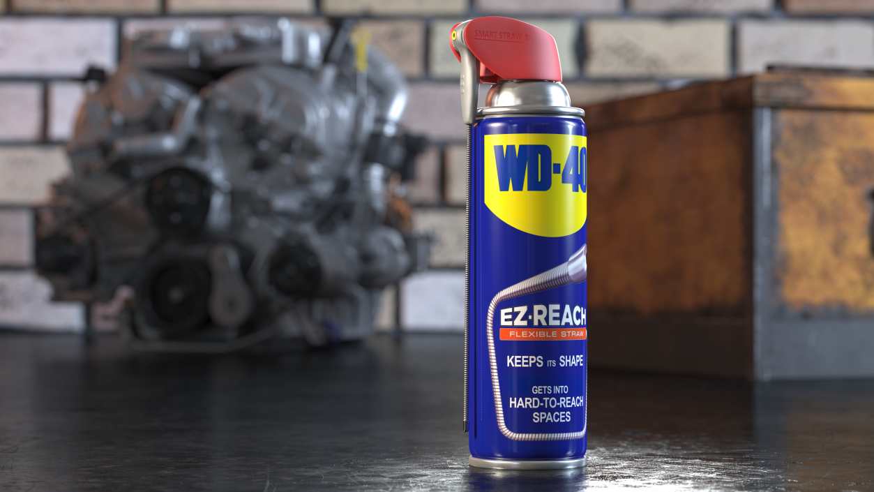 WD 40 EZ REACH Penetrative Lubricant Spray 3D