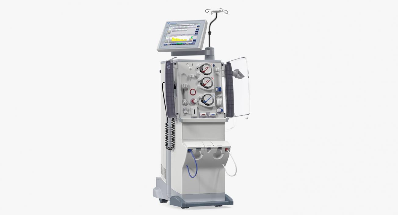 3D Fresenius 5008 Cordiax Dialysis Machine Rigged